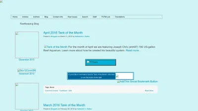 Screenshot preview of reefkeeping.com