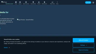 Screenshot preview of gamerprofiles.com
