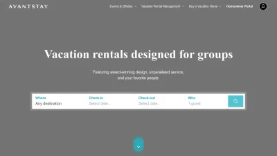 Screenshot preview of avantstay.com