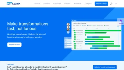 Screenshot preview of leanix.net