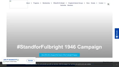 Screenshot preview of fulbright.org