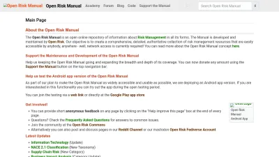 Screenshot preview of openriskmanual.org