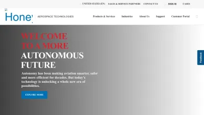 Screenshot preview of aerospace.honeywell.com
