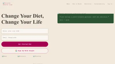 Screenshot preview of thistle.co