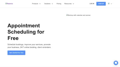 Screenshot preview of reservio.com