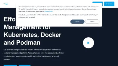 Screenshot preview of portainer.io