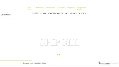 Screenshot preview of vigienature.fr