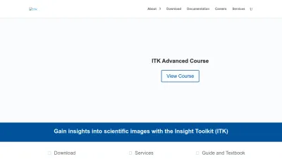 Screenshot preview of itk.org