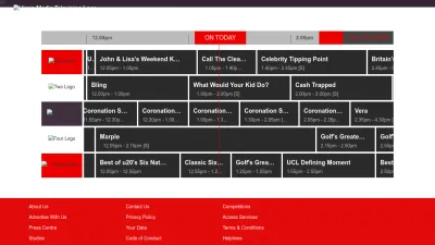 Screenshot preview of virginmediatelevision.ie
