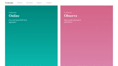 Screenshot preview of feedreader.com