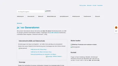 Screenshot preview of janolaw.de