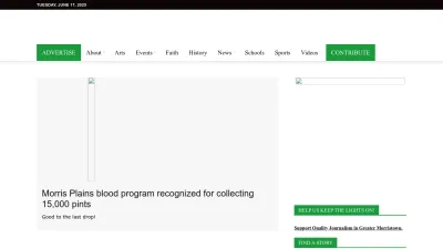 Screenshot preview of morristowngreen.com