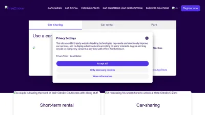 Screenshot of Free2move.com