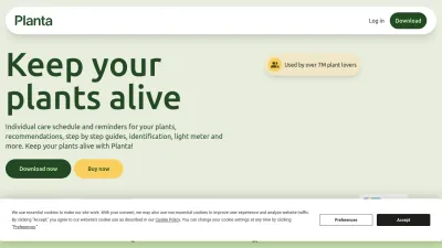 Screenshot preview of getplanta.com