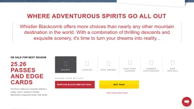 Screenshot preview of whistlerblackcomb.com