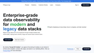 Screenshot preview of bigeye.com