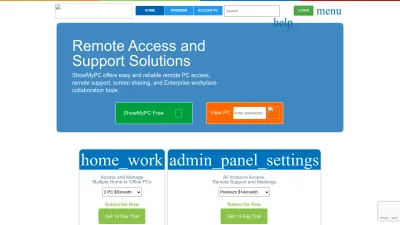 Screenshot preview of showmypc.com