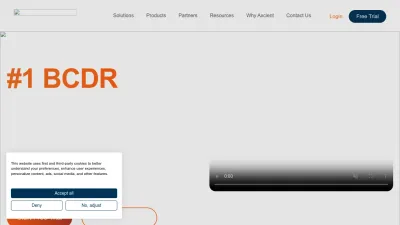 Screenshot preview of axcient.com