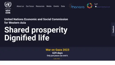 Screenshot preview of unescwa.org