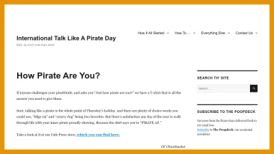 Screenshot preview of talklikeapirate.com