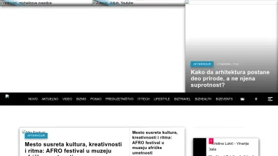 Screenshot preview of bizlife.rs