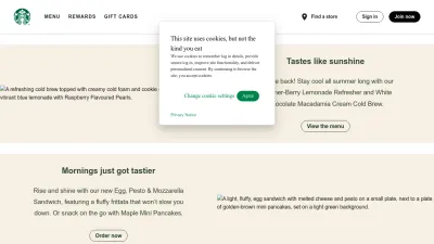 Screenshot preview of starbucks.ca