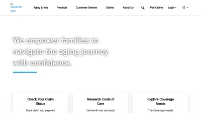 Screenshot preview of genworth.com