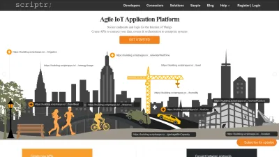 Screenshot preview of scriptr.io