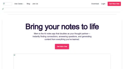 Screenshot preview of get.mem.ai