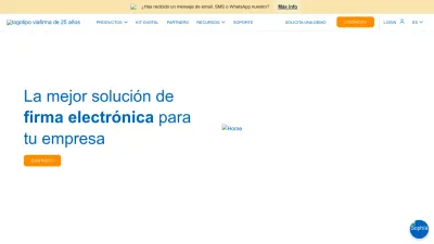 Screenshot preview of viafirma.com