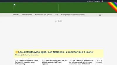 Screenshot preview of nationen.no