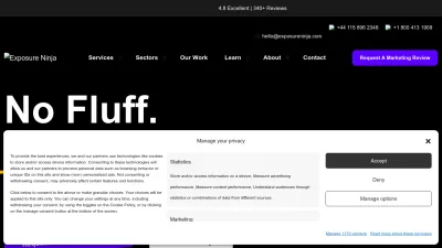 Screenshot preview of exposureninja.com