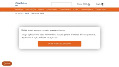 Screenshot preview of widgit.com