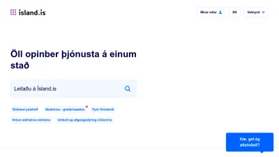 Screenshot preview of island.is