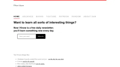 Screenshot preview of nowiknow.com