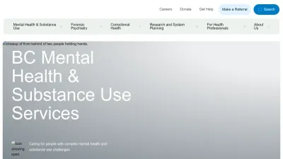 Screenshot preview of bcmhsus.ca