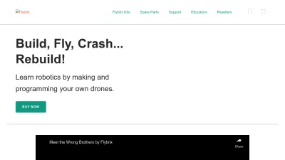 Screenshot preview of flybrix.com