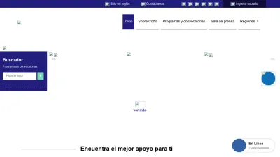 Screenshot preview of corfo.cl