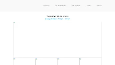 Screenshot preview of sriaurobindoashram.org