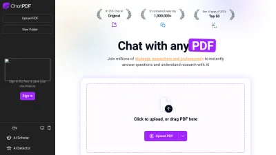 Screenshot preview of chatpdf.com