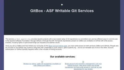 Screenshot preview of gitbox.apache.org