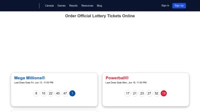 Screenshot preview of jackpot.com