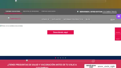 Screenshot preview of colombia.travel