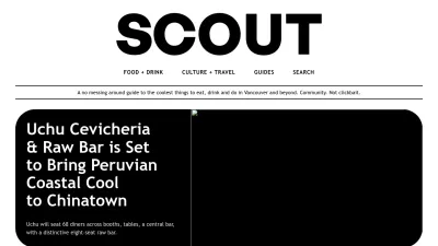 Screenshot preview of scoutmagazine.ca