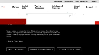 Screenshot preview of eex.com