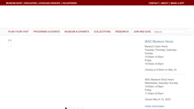 Screenshot of Isac.uchicago.edu