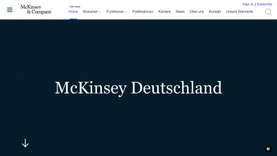 Screenshot preview of mckinsey.de