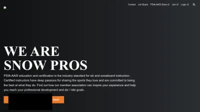 Screenshot preview of thesnowpros.org