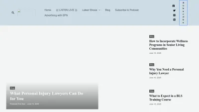 Screenshot preview of epodcastnetwork.com