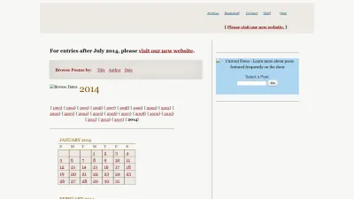 Screenshot preview of writersalmanac.publicradio.org